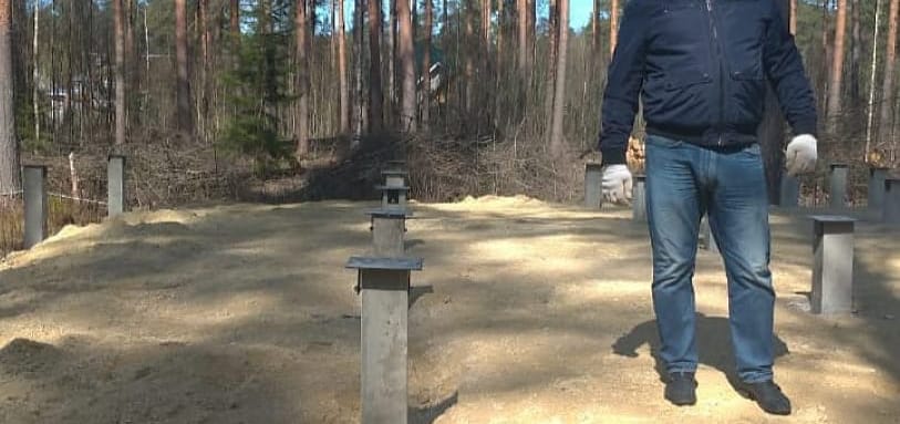 Фундамент на забивных ЖБ сваях
