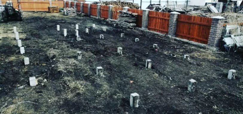 Фундамент на забивных ЖБ сваях